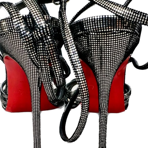 Christian Louboutin - Black Strappy Heel (Size 39) - Picture 4 of 6